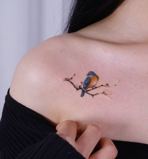 Finch Tattoo, Butterfly Tats, Robin Bird Tattoos, Robin Tattoo, Tiny Bird Tattoos, Bluebird Tattoo, Bird Tattoos For Women, Dandelion Tattoo, Bird Tattoos