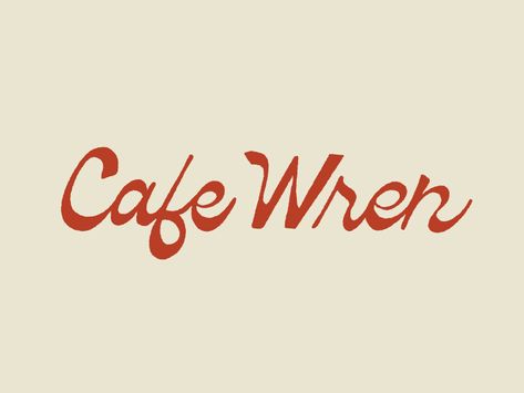 Cafe Wren by Whitney Anderson Vintage Brand Design, Vintage Branding Design, Bohemian Graphic Design, Cafe Logos, Logo Gamer, Inspiration Typographie, Logos Vintage, Vintage Logos, Cafe Branding