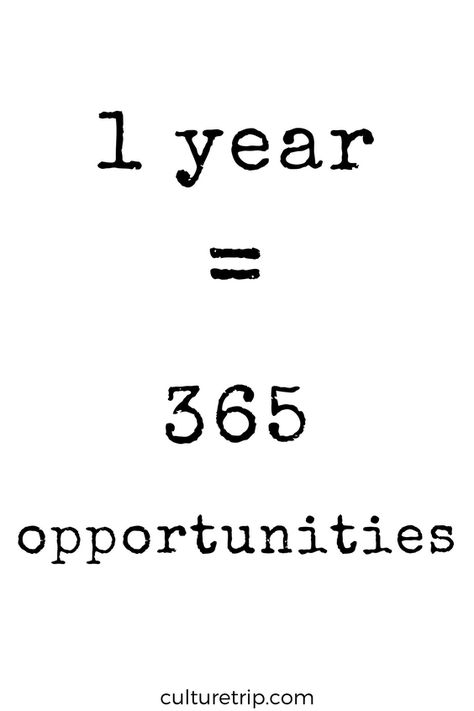 One year equals 365 opportunities. Wedding Planner Quotes, Earth Quotes, Planner Quotes, Wanderlust Quotes, Personal Growth Quotes, Travel Words, Coach Quotes, Never Stop Dreaming, Learning Quotes