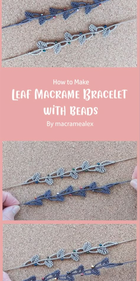 Welcome to MacrameAlex! In this video tutorial, MacrameAlex will walk you through the process of creating a beautiful leaf macrame bracelet with beads. Whether you’re a seasoned crafter or a macrame beginner, this detailed step-by-step guide will help you craft a unique and stylish accessory. Macrame Patterns Beginner, Leaf Macrame Bracelet, Wall Hanging Tutorials, Beginner Macrame Projects, Macrame Beginner, Macrame Tutorial Beginner, Macrame Shelves, Floral Macrame, Bracelet Making Tutorial