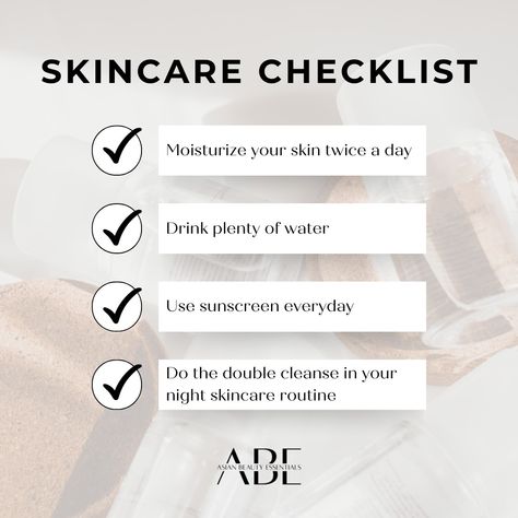 STOP scrolling‼️ Swipe left first and tick off your skincare checklist for the day! 👀 Remember, great skin is not just about today but every day 🥰 #SkincareRoutine #skincare #skincaretips #selfcare #kbeauty #kbeautyproducts #skincareproducts #selfcare #checklist #skincarechecklist Skincare Checklist, Selfcare Checklist, Sensitive Skincare, Night Skincare, Night Skin Care Routine, Sun Screen, Stop Scrolling, Skincare Routines, Great Skin