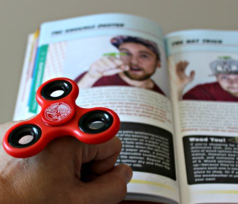 I have partnered with Fox Chapel Publishing for this feature   Fun with Fidget Spinners: 50 Super Cool Tricks and Activities David King (of GeekBite)   It’s a $500M toy fad that mos… Cool Tricks, Fidget Spinners, Junk Drawer, Fidget Spinner, Super Cool, Book Activities, 50 %, Fox, Parenting