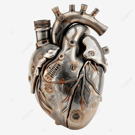 metal heart object with electrical device heart object metal png Heart Metal Art, Assignment Work, Heart Anatomical, Mechanical Heart, Growth And Decay, Biomechanical Tattoo, 40k Miniatures, Heart Drawing, Transparent Image