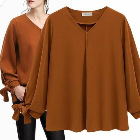 Áo Blu, Blouse Casual Fashion, Modest Fashion Hijab, Stitching Dresses, Look Plus Size, Ladies Blouse Designs, Fashion Tops Blouse, Top Shirt Women, Chiffon Shirt