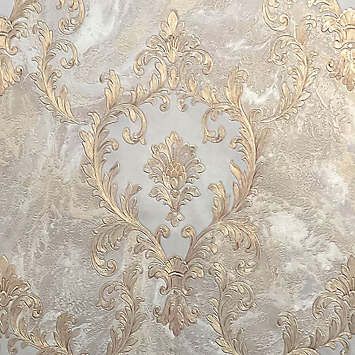 Silver Birch Wallpaper, Foyer Wallpaper, Bamboo Wallpaper, Wallcovering Design, Chateaux Interiors, Damask Design, Baroque Decor, Palm Wallpaper, Dream Bedroom Inspiration