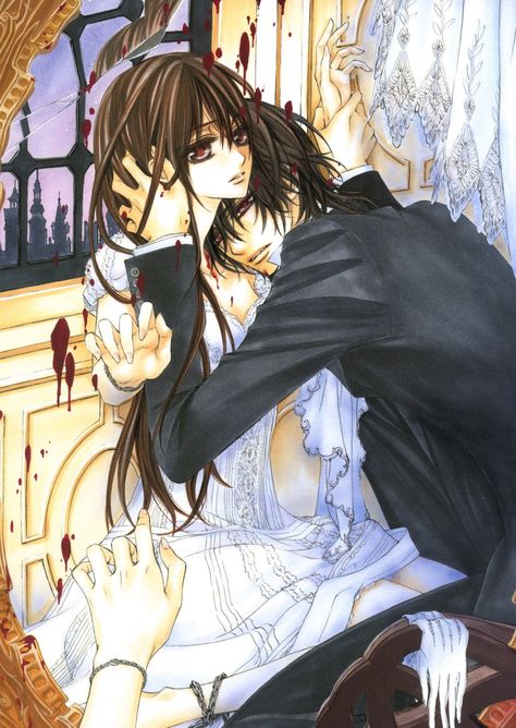 Yuki And Kaname, Vampire Knight Zero, Vampire Knight Kaname, Vampire Knight Yuki, Vampire Knight Manga, Yuki Kuran, Matsuri Hino, Kaname Kuran, Vampire Knights