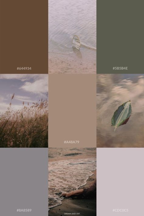 Muted Colors Aesthetic, Color Palette With Hex Codes, Aesthetic Color Palette, Australian Colours, Muted Lavender, Green Branding, Website Color Palette, Professional Branding, Hex Color Palette