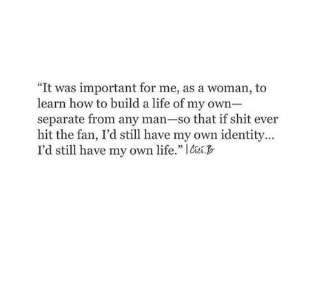 #EducatedWomen #Proud #Independent Female Independence Quotes, Crimson Kiss Quotes, Being Independent In A Relationship, Deep Meaningful Quotes, Quote Inspirational, Independent Women Quotes, Quote Life, Healthy Relationship, The Tower