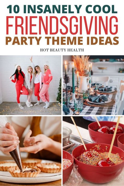 Love this! She has so many fun friendsgiving theme party ideas on this list. Me and my girls can wait to throw our friendsgiving party this year! Themed Thanksgiving Dinner, Friendsgiving Party Food, Friendsgiving Theme Ideas, Dinner Party Entertainment, Friendsgiving Activities, Friendsgiving Food Ideas, Thanksgiving Family Games, Hosting Friendsgiving, Friendsgiving Dinner Party