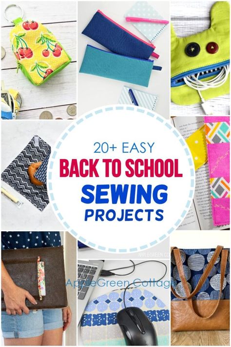 Sewing School Supplies, Sewing For The Classroom, Back To School Sewing Ideas, Classroom Sewing Projects Teachers, Sewing Projects For School, Classroom Sewing Projects, Sewing Projects For Teachers Gifts, Teacher Sewing Projects, Back To School Sewing Projects