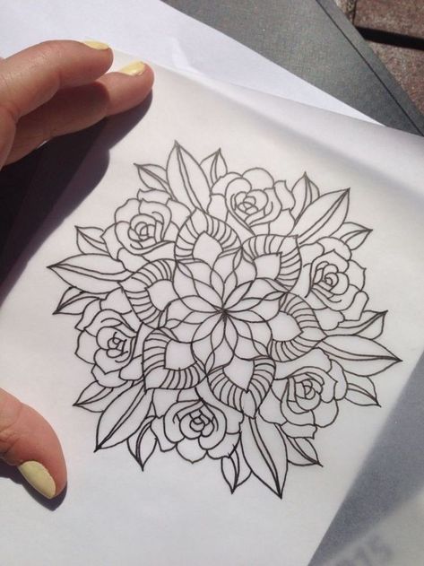 And Tattoo, Mandala Rose Tattoo, Pinterest Tattoos, Rose Mandala, Mandala Rose, Tattoos Mandala, Elbow Tattoos, Skeleton Hand Tattoo, Mandala Tattoo Design