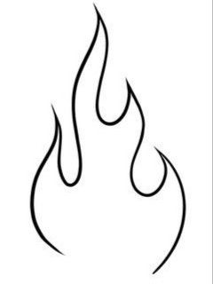 Flame Coloring Page, Easy Flames Drawing, Flame Line Drawing, Tattoo Fogo, Flame Tattoo Design, Flame Outline, Flames Drawing, Llama Tattoo, Fire Drawing