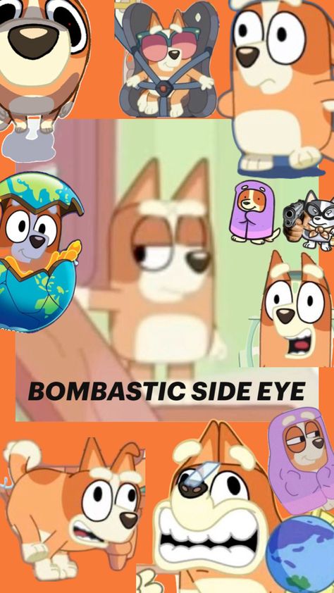 This is bingo in her truest form Bluey Misscarage, Bluey And Mackenzie Ship, Bingo Funny Memes, Funny Bluey Memes, Bluey Characters As Humans, Bluey Future Family, Bingo From Bluey, Bingo Pictures, Bluey Fanart