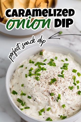 A Crowd-Pleasing Caramelized Onion Dip Football Party Dips Appetizers, Best Potato Chip Dip, Football Party Dips, Easy Dip Recipes Cold, Easy Delicious Dips, Homemade Dips For Chips, Easy Appetizer Dips, Dip Recipes Cold, Best Football Appetizers