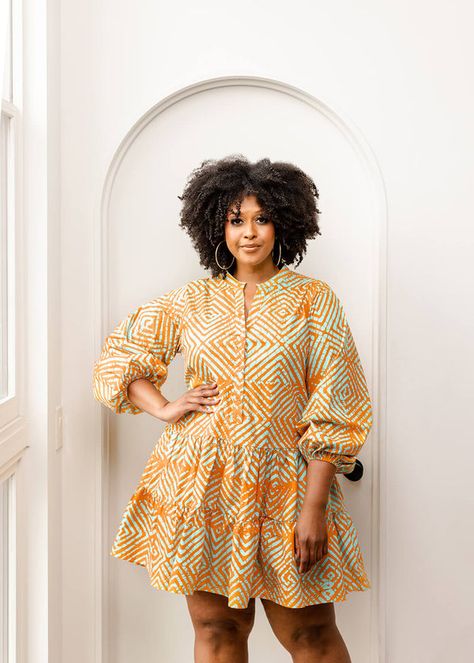 New Arrivals of Modern African Print Clothing – D'IYANU Hebrew Women, Puff Sleeve Babydoll Dress, Oversize Style, African Print Dress Ankara, Chic Dress Classy, African Print Clothing, Short African Dresses, African Print Dress Designs, Afrikaanse Mode