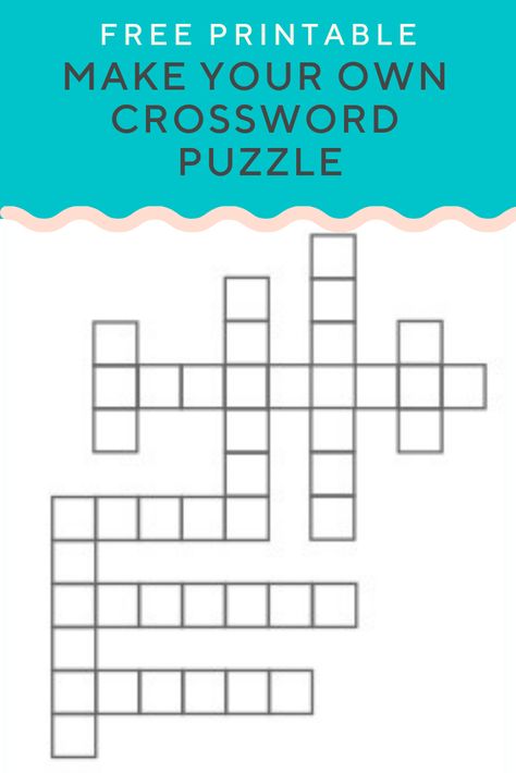 How To Make A Crossword Puzzle, Crossword Design, Diy Crossword Puzzle, Crossword Puzzles Printable, Blank Crossword Puzzles Printable, 3rd Grade Crossword Puzzles Free, Cross Words Puzzle For Kids, Fill In Crossword Puzzles Printable, Free Printable Crossword Puzzles