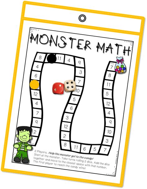 Grab 10 fun Halloween math games that practice basic math skills for 1st and 2nd grade! Centers For 1st Grade, Easy Halloween Activities, Halloween Reading Activity, Classroom Bingo, Fun Halloween Math, Halloween Math Games, 1st Grade Math Games, Symmetry Worksheets, Halloween Math Activities