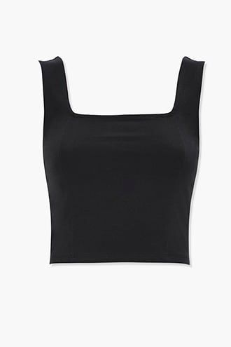 Square-Neck Crop Top Crop Top Png, Hades Daughter, Square Crop Top, Top Png, Ruched Tank Top, Square Top, Top Forever 21, Top Crop, Forever21 Tops