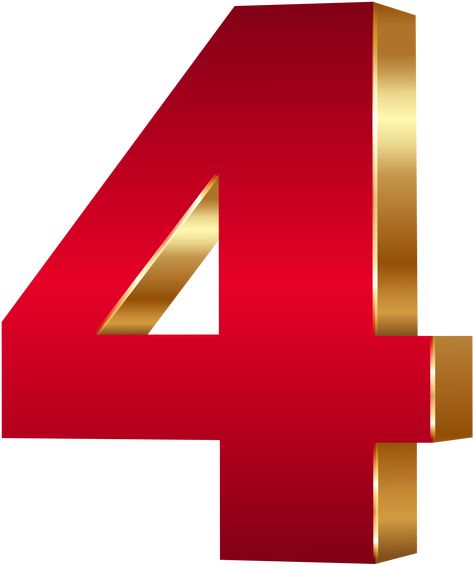 Fantastic Four Logo, Gold Color Number, 3d Numbers, Iron Man Birthday, Gold Png, Harley Quinn Drawing, Foto 3d, 5 Balloons, Number Four