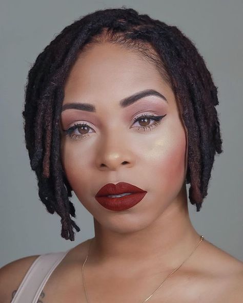 Short Faux Locs Hairstyles, Short Faux Locs, Loc Nation, Dreadlocks Hairstyles, Curly Faux Locs, Locks Hair, Beautiful Locs, Short Locs Hairstyles, Twist Braid