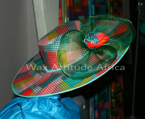 African print fabric # lady hat# ankara hat Ankara Hats For Women, How To Make Hats, Model Wax, Lady Hat, Ankara Bags, Hair Wrap Scarf, Fascinator Headband, Fancy Hats, Top Hats