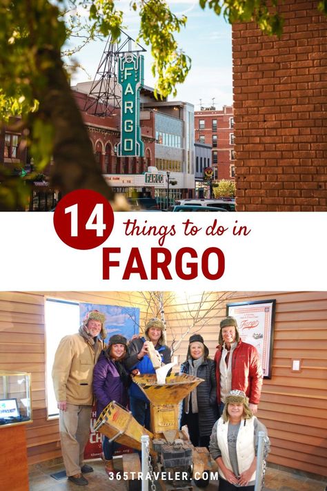 14 Phenomenal Things To Do in Fargo, North Dakota 2 Things To Do In Fargo North Dakota, North Dakota Travel, Goals 2024, Fargo North Dakota, Coen Brothers, Brothers Movie, Wood Chipper, Usa Travel Guide, Viking Ship