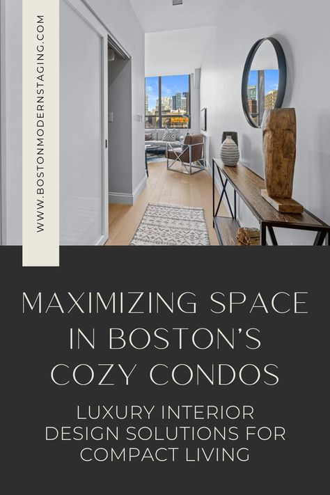 Living in the heart of Boston offers unparalleled access to culture, dining, and entertainment. However, with the city's historic charm often comes the challenge of limited living space, especially in condominiums nestled within bustling neighborhoods. Learn how you can transform your compact condo into a luxurious oasis with Boston Modern Staging + Design's expert interior design solutions. City Condo Interior Design, Condominium Interior Design, Condominium Interior, Boston Apartment, Condo Interior Design, City Condo, Condo Interior, Compact Living, The Challenge