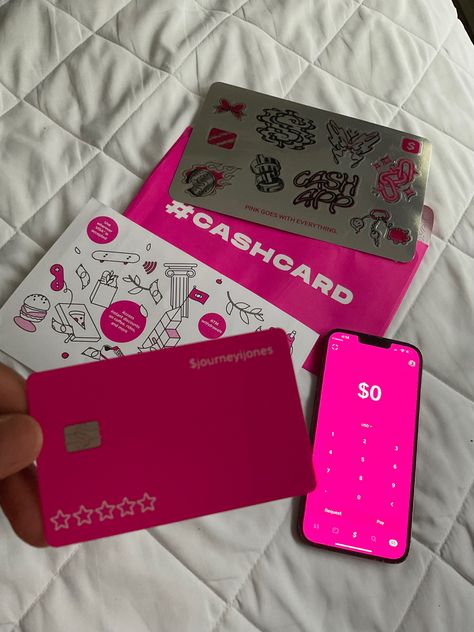 Pink Cards Ideas, Cash All Card Ideas, Cash App Aesthetic, Pink Cashapp Card Design, Pink Girly Things To Buy, Cash Card Ideas, Pink Card Ideas, Cashapp Card Design Ideas Baddie, Pink Cash App Card Design Ideas