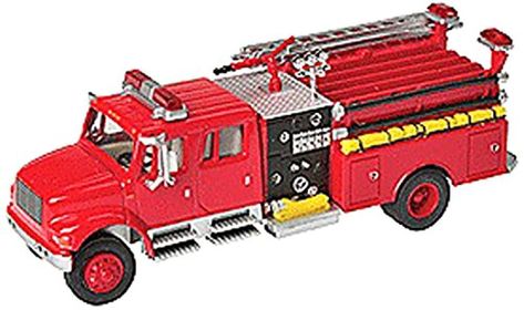 PRICES MAY VARY. Licensed Replica of Popular International Trucks Must-Have for HO Model Railroads Position able Parts on Many Models Fully Assembled & Painted Die Cast Metal & Plastic Parts Model Train Accessories, Toy Fire Trucks, Trucks Lifted Diesel, Diesel Mechanics, Medium Duty Trucks, Lifted Cars, Fire Apparatus, Diesel Trucks, Fire Engine