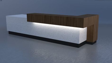 A reception desk designed for a project I recently worked on. #commercial #conteporary #counter #desk #laminate #modern #office #Reception #wood Contemporary Reception Desk, Office Reception Table Design, Office Counter Design, Modern Office Reception, Reception Counter Design, Front Desk Design, Hotel Reception Desk, Reception Table Design, Office Reception Design