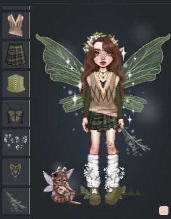 Fairy Grunge Everskies, Fairycore Everskies, Everskies Cottagecore, Fairycore Drawing, Everskies Fairy, Fairy Grunge Aesthetic Outfit, Fairy Aesthetic Outfit, Fairycore Aesthetic Outfits, Grunge Fairycore Aesthetic