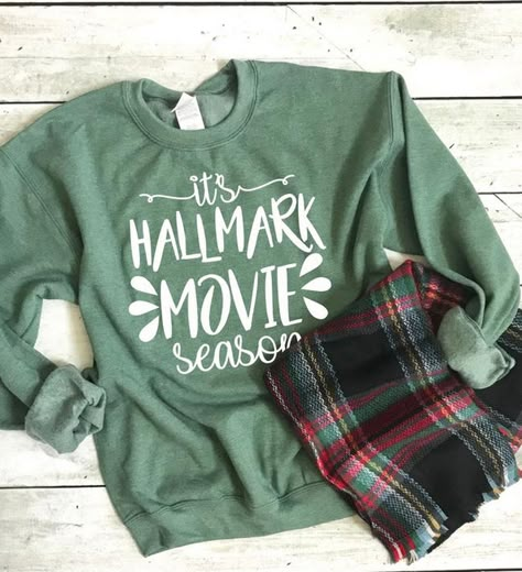 Hallmark Sweater For Women - HAllmark Movie Shirt - HAllmark Movie Season Sweatshirt - Gift For HAllmark Movie Lovers - HAllmark Movie Gift Gifts For Hallmark Movie Lovers, Hallmark Shirt Ideas, Hallmark Christmas Movie Shirt, Hallmark Outfits, Hallmark Sweatshirt, Christmas Shirt Ideas, Christmas Shirts For Women, Quilt Size Chart, Hallmark Movie