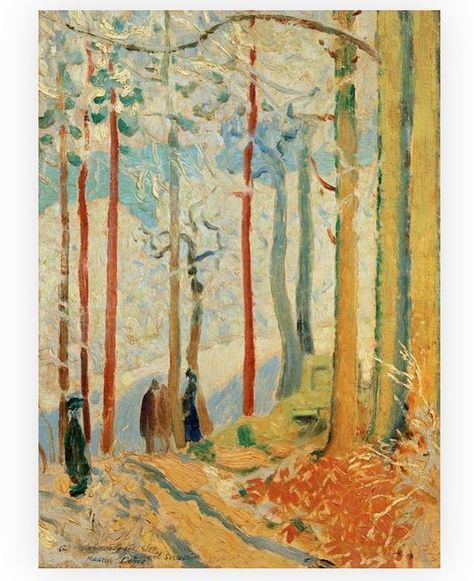 Maurice Denis, Oil Painting Frames, Post Impressionism, Walk In The Woods, May 13, Wall Artwork, Contemporary Paintings, In The Woods, Artist Art