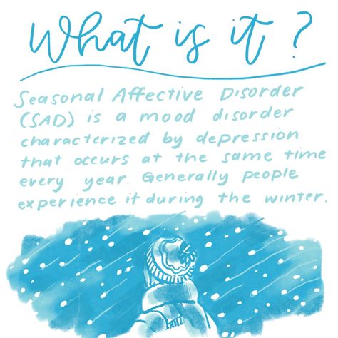 Prudhvi | Seasonal Affective Disorder (SAD) | Graphic Medicine Review Seasonal Affective Disease, Graphic Medicine, Chemistry Reactions, Typography And Illustration, Health Literacy, Seasonal Affective, Winter Wellness, Dsm 5, Health Topics