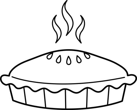 Easy Pie Coloring Pages Pie Coloring Page, Enemy Pie, Pie Pictures, Pie Drawing, Cherry Drawing, Apple Pumpkin Pie, Food Coloring Pages, Baked Apple Pie, Pumpkin Carving Templates