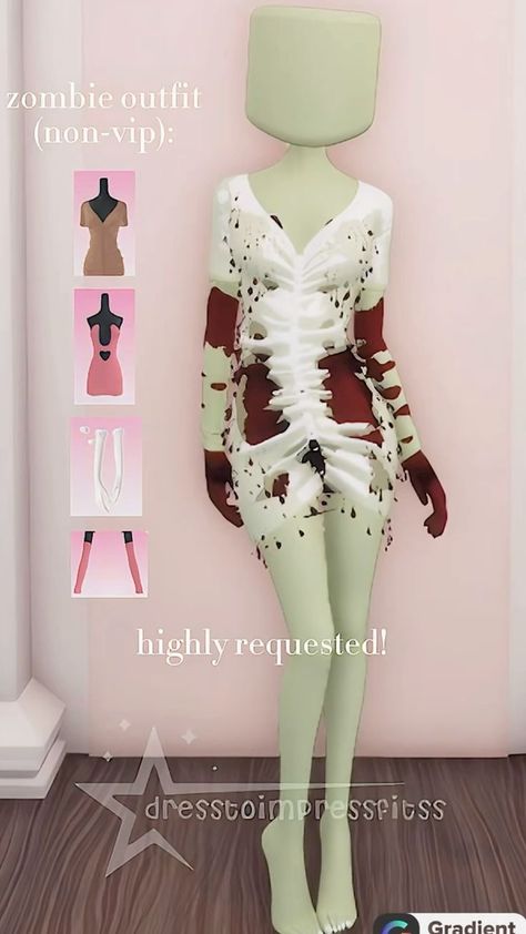 Zombie Dress, Zombie Clothes, Fancy Dress Code, Vip Dress, Aesthetic Roblox Royale High Outfits, Combo Dress, Movies Outfit, Game Dresses, Funky Fashion