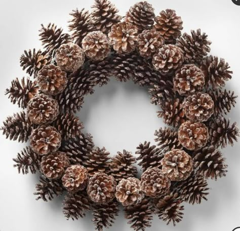 Pinecone Wreath Diy, Pinecone Wreaths, Christmas Wreath Designs, Dried Wreath, Pine Cone Art, Diy Pinecone, Pine Cone Decorations, Dog Walk, Pinecone Wreath