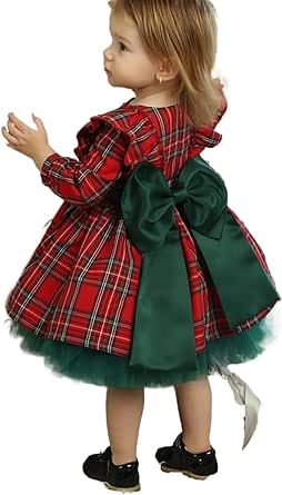 Girl Party Outfits, Christmas Dress Ideas, Baby Girl Christmas Dress, Plaid Christmas Dress, Girl Christmas Outfit, Red Plaid Christmas, Uk Shopping, Xmas Outfits