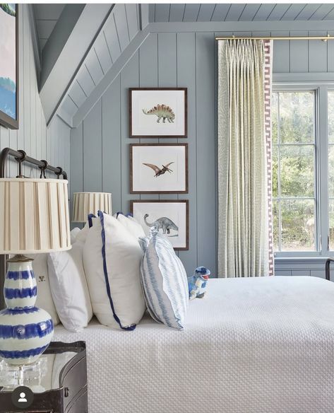 Coastal Boys Bedroom, Transitional Kids Bedroom, Kids Bedroom Decor Ideas, Interiors 2024, Maggie Griffin Design, Boys Room Blue, Boys Room Design, Beach House Bedroom, Big Boy Bedrooms