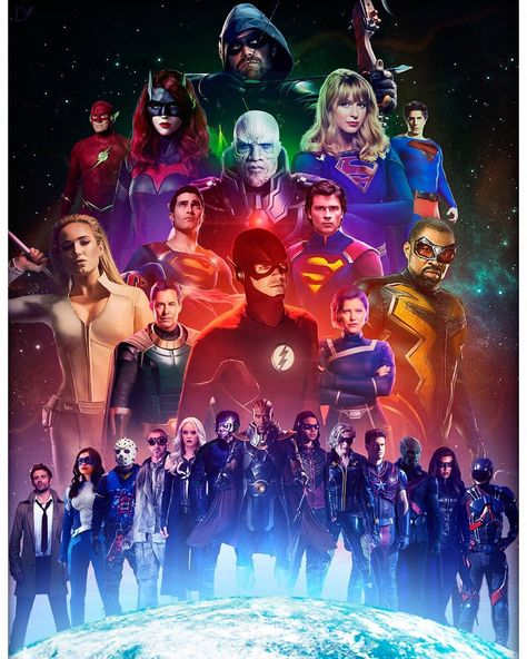 Black Lightning Wallpaper, Fandom Symbols, Dc Poster, Dc Crossover, Crisis On Infinite Earths, Flash Drawing, Arrow Verse, Dc Comics Series, Red Band Society