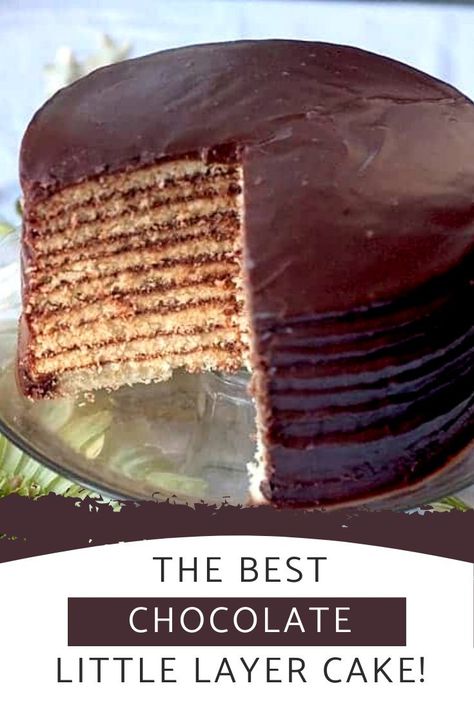 16 Layer Cake, Homemade Yellow Cake With Chocolate Frosting, Layer Chocolate Cake Recipe, Nine Layer Cake, Yellow Cake Chocolate Frosting Birthdays, Ten Layer Chocolate Cake, 20 Layer Chocolate Cake, Yellow Layer Cake With Chocolate Icing, Multi Layered Cake