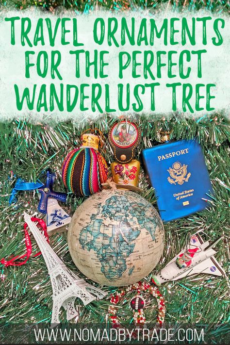 If you love travel or have a sense of wanderlust, you'll love these Christmas ornaments and decorations for travelers. With globe ornaments, personalized travel ornaments to commemorate a special trip, and ornaments from a wide variety of destinations, you'll be able to decorate the perfect travel-themed Christmas tree. #Christmas #travel #ChristmasTree #ChristmasGifts Earth Flag, Architecture Community, Travel Tree, Travel Ornament, Ornaments Personalized, Globe Ornament, Themed Christmas, Christmas Style, Christmas Travel