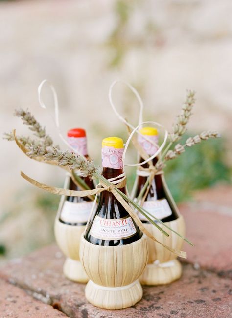 Intimate destination wedding in Tuscany. Photography: Marisa Holmes - www.marisaholmesblog.com | wedding favors, chianti with lavender, Italian wedding, wedding style, wedding gift, mini wine bottles, guest favors, destination wedding, Italian details, local wine, Tuscan wedding, Italy wedding Wedding Favors Italian, Vineyard Party, Tuscany Photography, Italian Wedding Favors, Italy Weddings, Summer Wedding Favors, Italian Weddings, Italian Party, Creative Wedding Favors