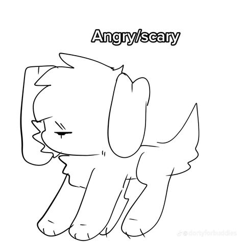 Budsforbuddies Animals Base Dog, Budsforbuddies Base, Dog Base, Wolf Outline, Animal Base, Honey Ideas, Chibi Dog, Cat Emoji, Goofy Drawing