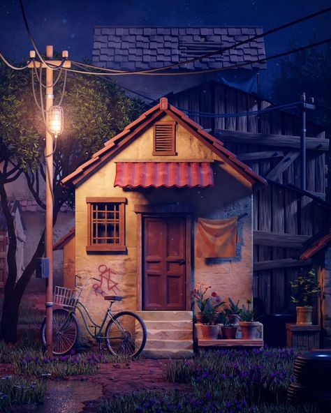 "The village" This is legit fun, an AI image inspired me to create this piece. I downloaded the bicycle model from sketchfab and used the scatter addon for the vegetation. Created everything else in blender. The wall texture is completely procedural and available to download for free on my gumroad. Link in bio :) Follow for more ✨ @blenderartworld @blenderartists . . #blenderrender #blender3d #blendercommunity #blenderartist #blenderart #blender #3dart #3dmodel #3dartists #3dmodelling #... Render Image, Wall Texture, 3d Modelling, Blender 3d, The Village, 3d Art, Follow For More, Textured Walls, Link In Bio