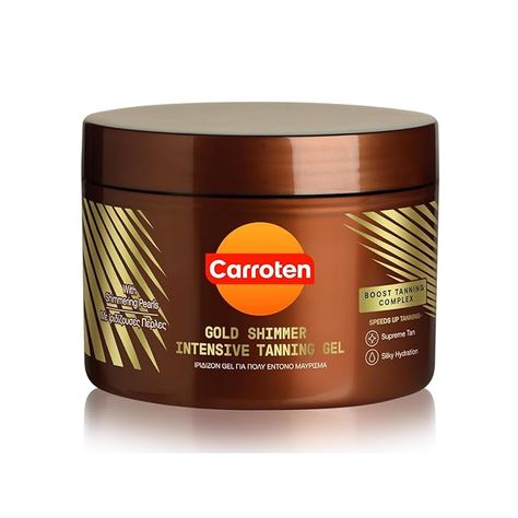 Amazon.com : Carroten Gold Shimmer Intensive Tanning Gel SPF0 150 ml / 5 oz : Beauty & Personal Care Sunbed Tanning, Tanning Accelerator, Tanning Gel, Tanning Oils, Tan Accelerator, Tanning Oil, Beta Carotene, Protector Solar, Natural Tan