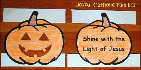 “Shine with the Light of Jesus” Jack-o-Lantern Shine With The Light Of Jesus Pumpkin, Bedtime Prayers, Jesus Crafts, Halloween Lesson, Thanksgiving Activities For Kids, Bible Crafts For Kids, Church Crafts, Shine Your Light, Light Crafts