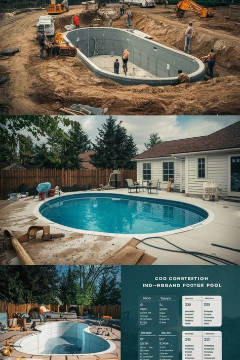 Compare the costs and benefits of different inground pool types to find the cheapest option. #IngroundPoolComparison #PoolBudget Cheap Inground Pool, Pool Budget, Fiberglass Pool Cost, Pool Cost, Dream Backyard Pool, Fiberglass Pool, Vinyl Liners, Inground Pool, Fiberglass Pools