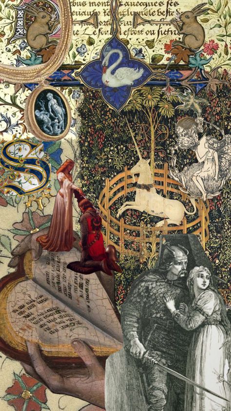 Fairytale Phone Wallpaper, Medieval Collage, Medieval Wallpaper Aesthetic, Medieval Wallpaper, Middle Ages Art, Medieval Princess, Fantasy Fest, Medieval Aesthetic, Medieval Books