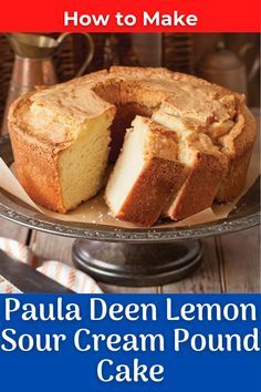 How to Make Paula Deen Lemon Sour Cream Pound Cake at Home #paula #pauladeen #pauladeenlemonsourcream #pauladeenpoundcake #pauladeenlemonsourcreampoundcake #pauladeenrecipe #pauladeenlemoncake #pauladeencake #pauladeencakerecipes #pauladeencakesbaking #pauladeenlemonsourcreampoundcakerecipe #pauladeenpoundcake #pauladeenpoundcakerecipe #pauladeenpoundcakesourcream Sour Cream Pound Cake Paula Deen, Sour Cream Pound Cake Recipe Paula Dean, Paula Dean Pound Cake Recipe, Paula Deen Sour Cream Pound Cake, Paula Deen Cream Cheese Pound Cake, Paula Deen Pound Cake Recipe, Paula Deen Pound Cake, Lemon Sour Cream Pound Cake, Lemon Cake Bites